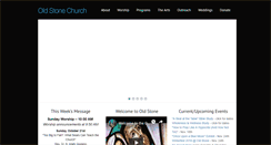 Desktop Screenshot of oldstonechurch.org